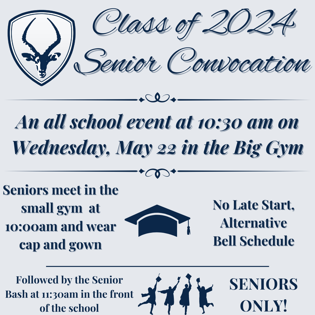 Senior Convocation Schedule Poudre High School